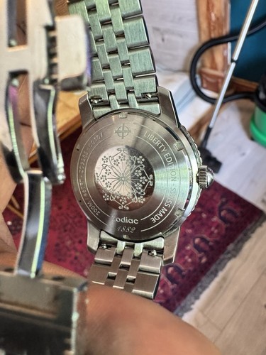 Zodiac Super Sea Wolf Liberty London ZO9285 Full Set #107/300 Extra Straps - Picture 4 of 8
