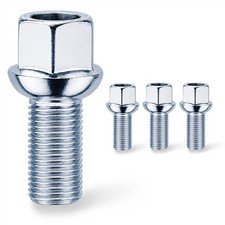 4 Radschrauben M14 x 1,5 Kugelbund R13 27 mm SW17 f. VW Polo Golf Passat Tiguan