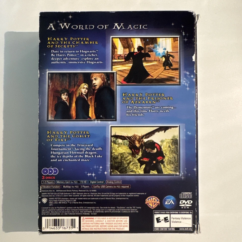 Harry Potter PS2 Lot: Sorcerer’s Stone + Years 2-4 Collection – Complete - Image 3 of 4