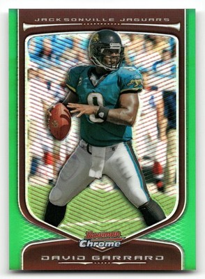 2009 Bowman Chrome #25 David Garrard Green Refractors #/99