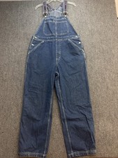 Tommy Hilfiger Denim Bib Overalls Men  s XL XG Blue Carpenter Jeans Vintage
