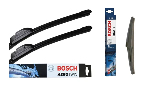 Suzuki Swift Wiper Blades Set Front + Rear 2017 Onwards BOSCH AEROTWIN