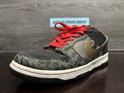 Nike SB Dunk Low Premium SBTG Sabotage 2006 Black Red Men's Size 9 313170 201 - 第 3/21 張圖片