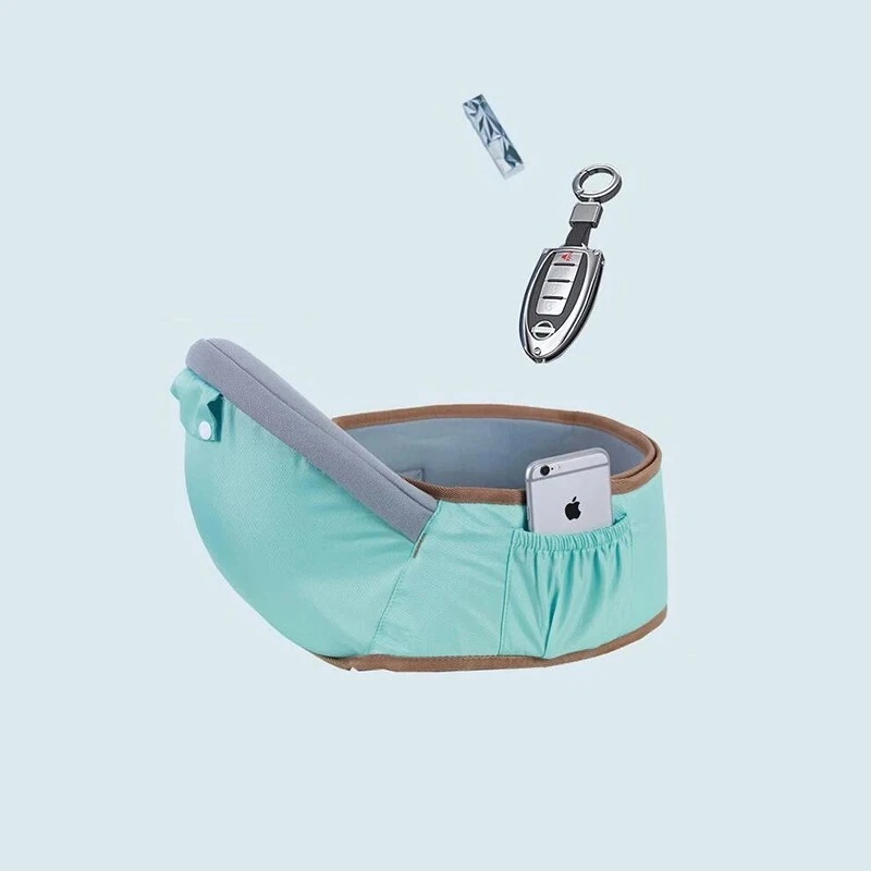 Mochila portabebés ergonómica canguro con asiento de cadera delantero y trasero calidad Foto 3 de 4