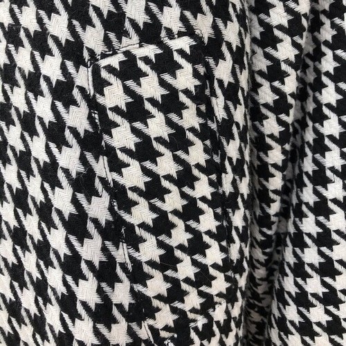 EUC XS houndstooth swing jacket coat blazer cropped rockabilly 50s Zara H&M Gap - Picture 7 of 12