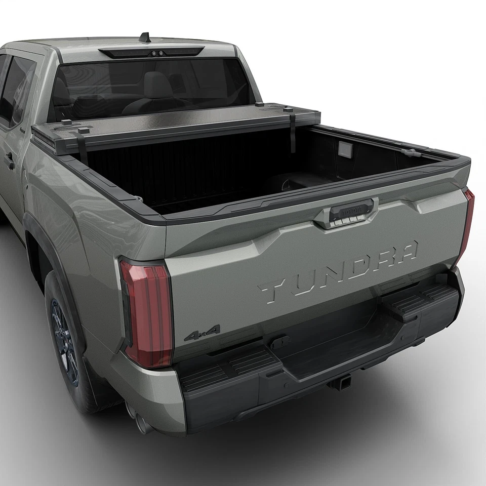 Hard Shell Folding Truck Bed Tonneau Cover|Fits 22-26 Toyota Tundra 5'6" Bed. - Image 3 of 4