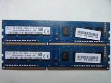 8GB (2x 4GB) SK Hynix PC3-12800 DDR3 Computer Memory RAM HMT451U6AFR8A-PB