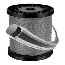 100m Mähfaden 2,4mm Spirale für Stihl Motorsense Trimmerfaden Freischneider DHL