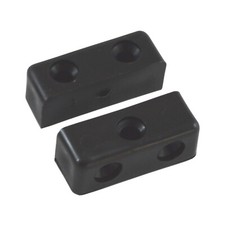* PACK OF 10 or 20 PLASTIC SCREW-FIXING MODESTY BLOCKS, CHOOSE COLOUR *