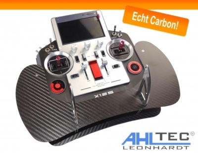 Senderpult AHLtec - FrSky HORUS X12S Sender in ECHT CARBON - Kohlefaser