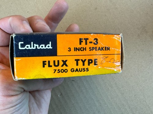NOS Calrad FT-3 8 ohm 3" speaker/tweeter New in box radio 7500 Gauss Flux Type - Picture 8 of 8