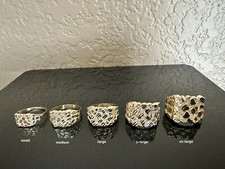 10K Yellow Gold Nugget Pinky Ring Mens Womens Small Medium Large XLarge XXL