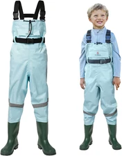 Kids Chest Waders Youth Fishing Waders for Toddler Children Waterproof Hunting W
