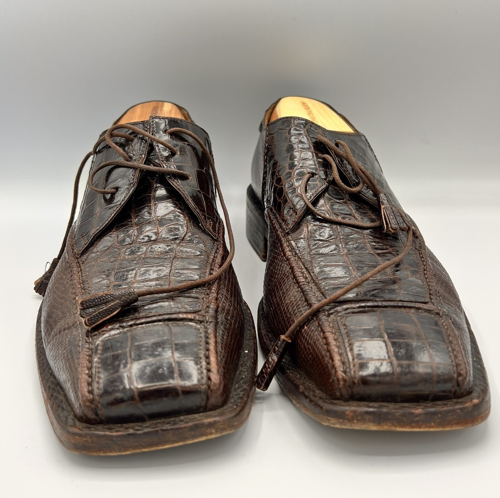 Romano Martegani Patchwork Genuine Crocodile Men … - image 2