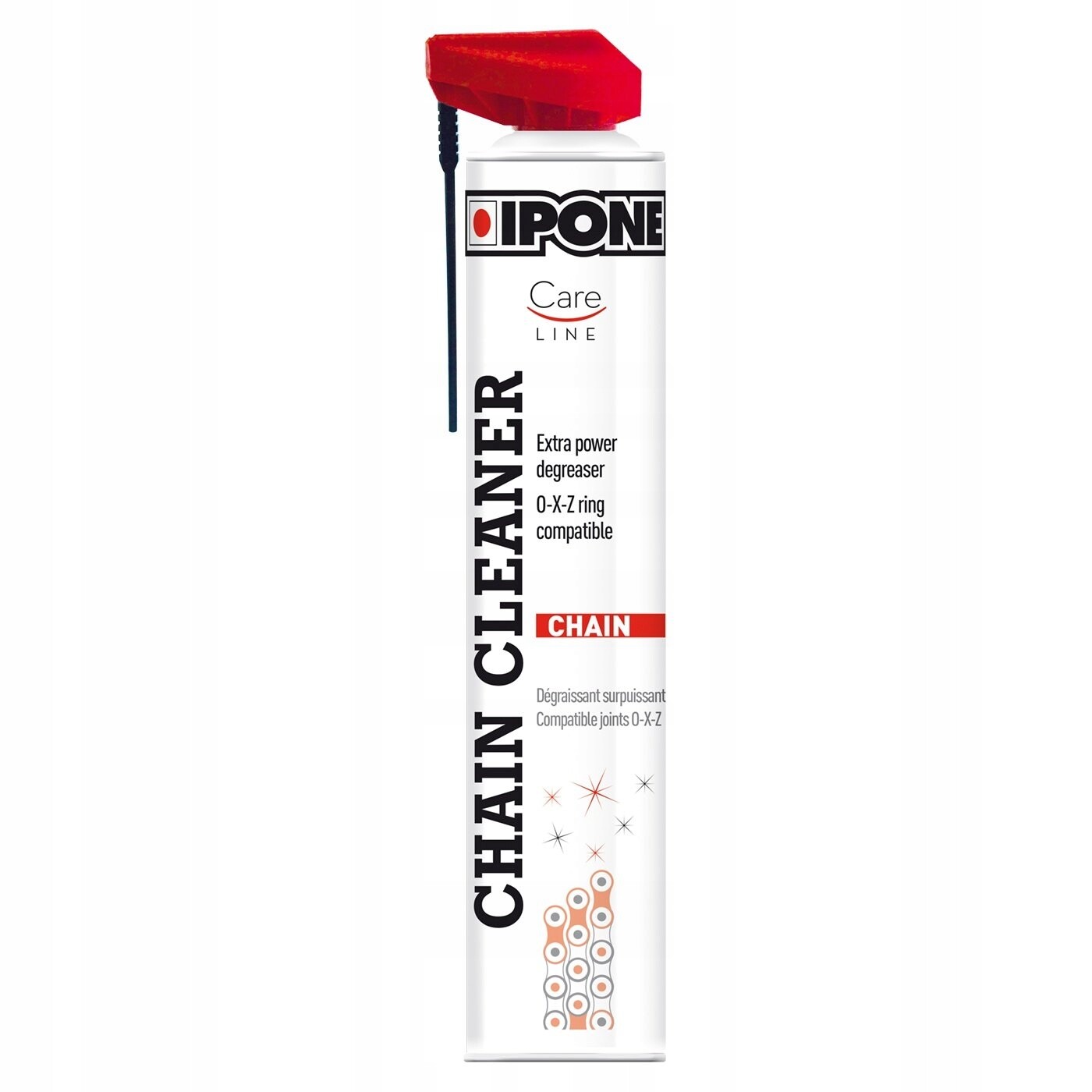 Nettoyant chaîne spray 750ml Careline dégraissant moto vélo route