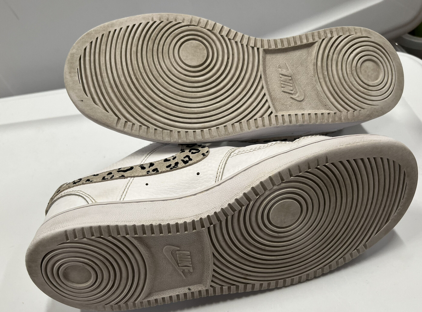 Nike Court Vision Low Shoes Women 7 White Leopard Pri… Gem