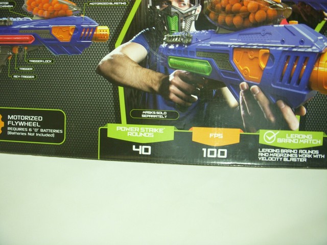 dart zone ballistix ops velocity motorized ball blaster