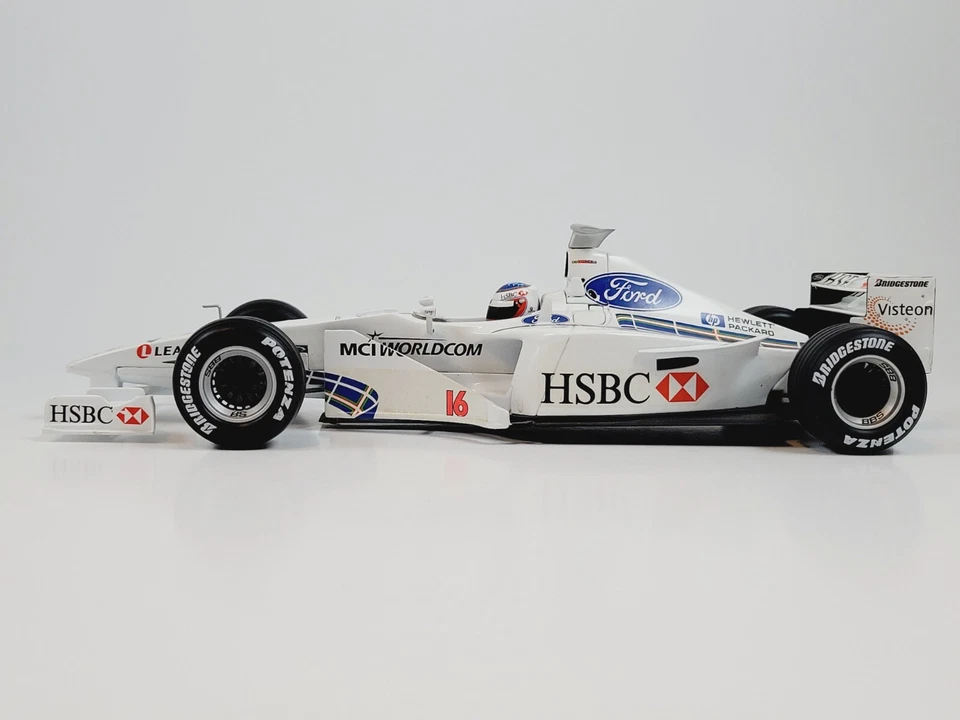 Hot Wheels 1:18 Stewart Ford SF3 Formula 1 Rubens Barrichello Diecast Model - Image 2 of 4
