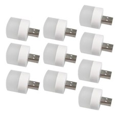 10Pcs Plug  Play Mini USB Lamp Atmosphere LED Light for Car Home Office
