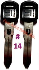 2 NEW GM Double Sided VATS Ignition Key #14 UNCUT V.A.T.S B82-P14 - MADE IN USA