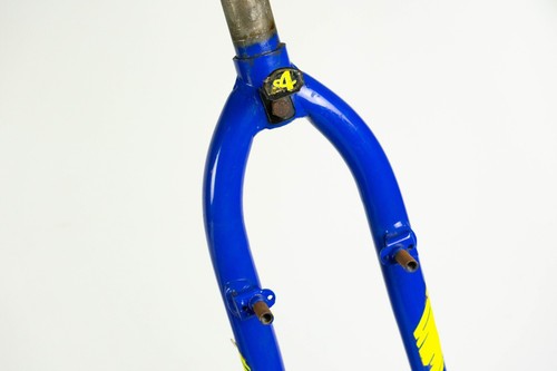 ATALA VINTAGE MTB STEEL FORK 1" MOUNTAIN BIKE 26" 559 THREADED OLD BICYCLE blue - Picture 5 of 8