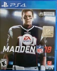 Madden NFL 18 (Sony PlayStation 4, 2017) Tom Brady New Opened 100% Guaranteed