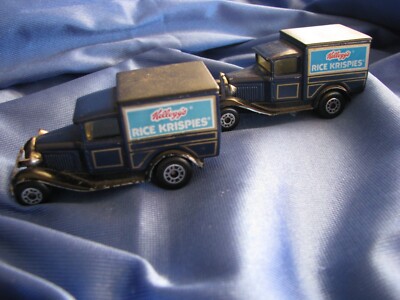 MATCHBOX 1979 MODEL A FORD Truck Lot of 2 - Kellogg's Rice Krispies