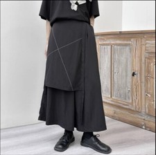 Women Retro loose Wide-leg Pants Autumn Winter Culottes Trousers Japanese