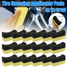 18pcs Auto Car Professional Tyre Tire Dressing Applicator Curved Foam Sponge Pad