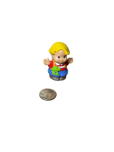 Figurina ricambio vintage Fisher Price Little People 1999 Boy Frog Mattel - Foto 2 di 8