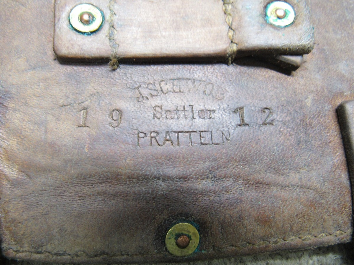 WW1 Swiss Trench Shovel Entrenching Tool Leather Carry Case Cover