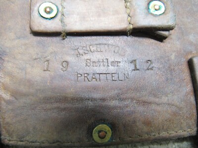 WW1 Swiss Trench Shovel Entrenching Tool Leather Carry Case Cover