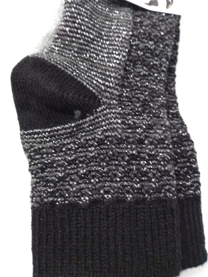 No Nonsense Boot Socks 2 Pair 4-10 Shoe Size Low Corte Black & Grey  - Image 2 of 4
