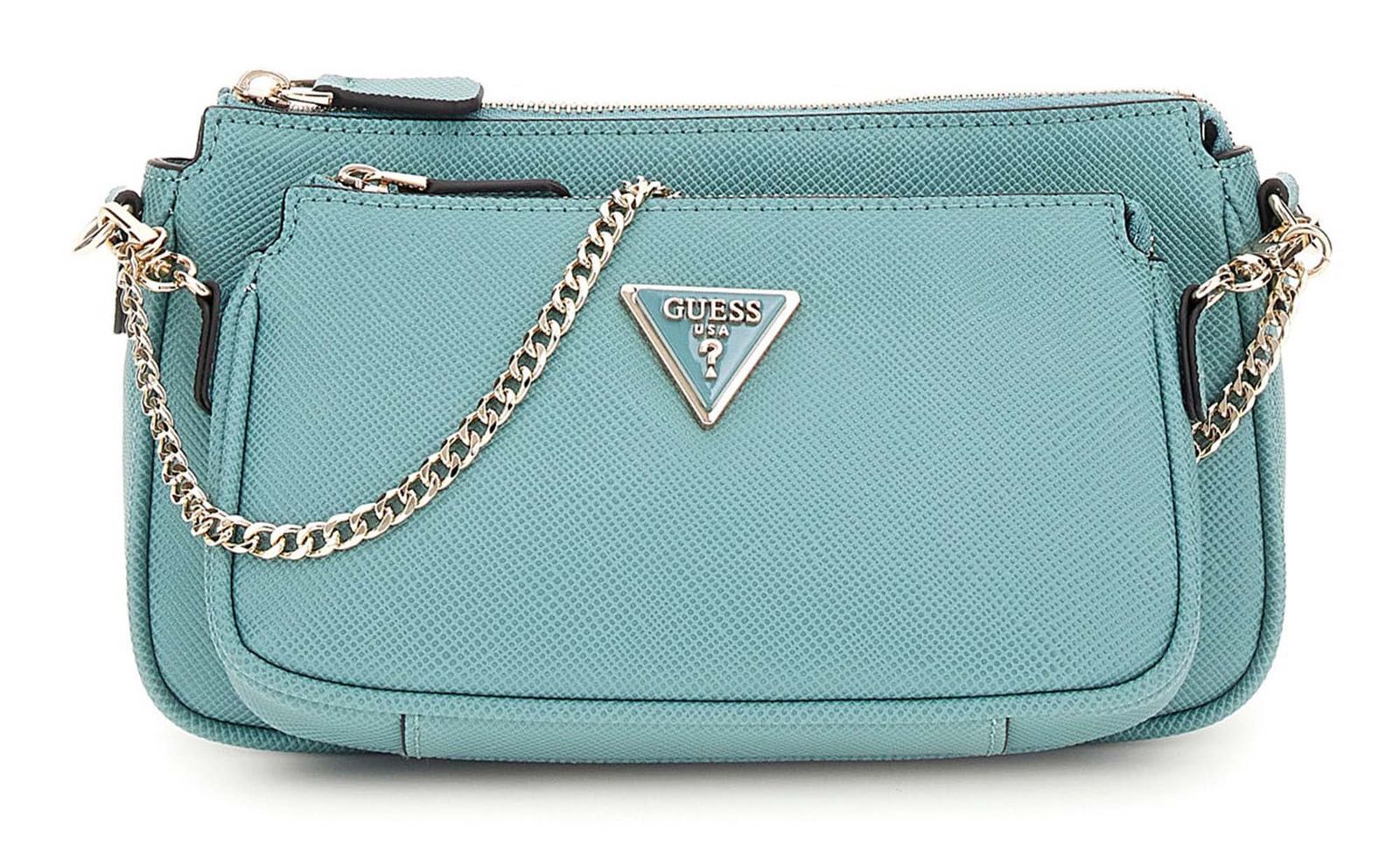 GUESS cross body bag Noelle Double Pouch Crossbody Teal
