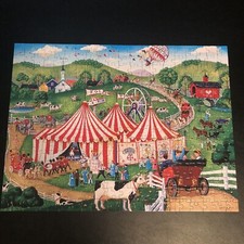 Master Pieces 300 Pc Jigsaw Puzzle EZ Grip Large JOLLY TIME CIRCUS COMPLETE