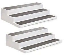 Home Intuition 3-Tier Spice Rack Step Shelf Cabinet Organizer (1 & 2)