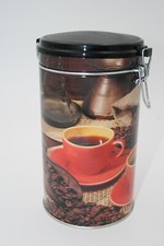 Kaffeedose rund Metall mit Vakuumdeckel Vorratsdose mit Dichtung 20 x 11,5 cm