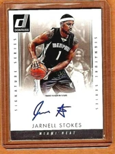 2015-16 DONRUSS "SIGNATURE SERIES "JARNELL STOKES" AUTO ++MIAMI HEAT++