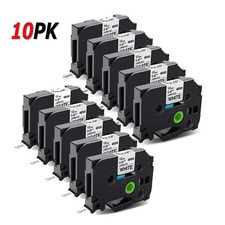 10x TZe-231 Brother P-Touch Industrial Label Maker Printer for TZ231 12mm Label