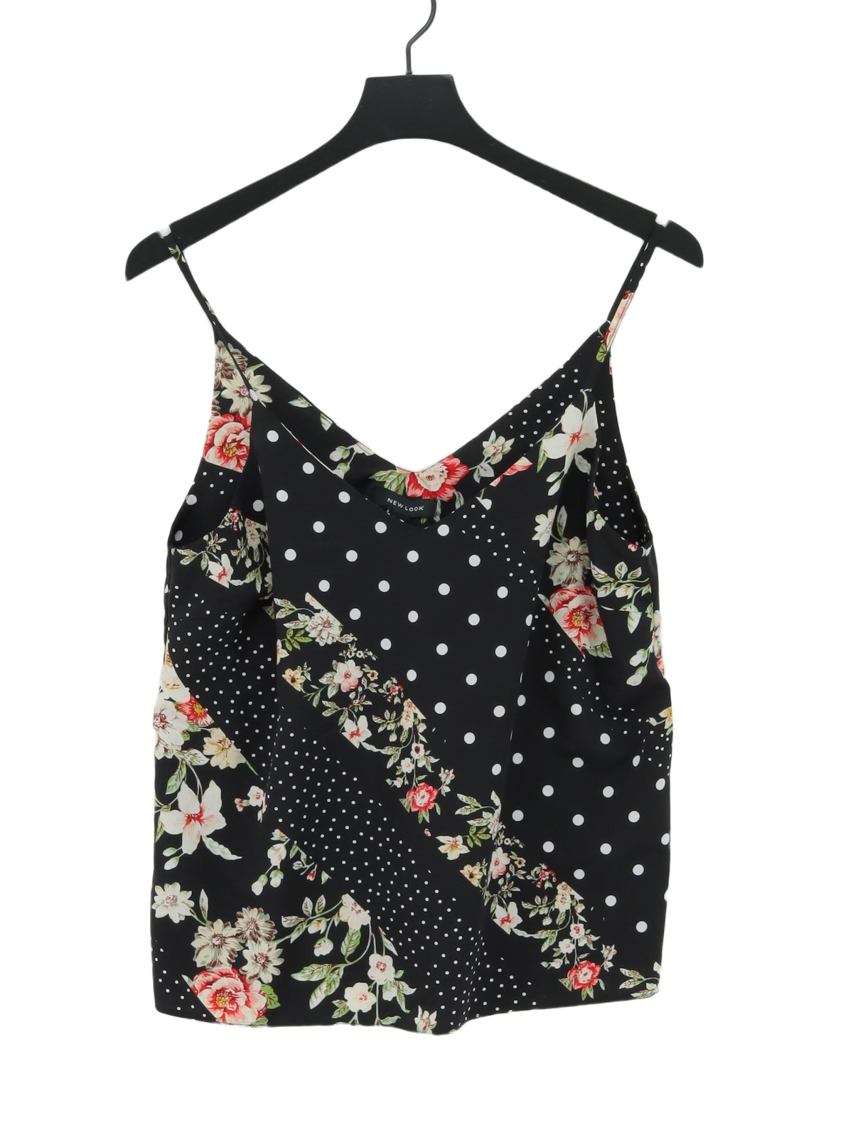 T shirt donna New Look UK 12 nera 100% altra camicia