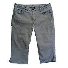 Riders by Lee Denim Capri Pants Womens 18M 36 Gray Stretch Cotton Blend