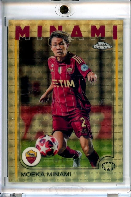 Moeka Minami 2024-25 Topps Chrome UCC Women's Superfractor #54 AS Roma #1/1