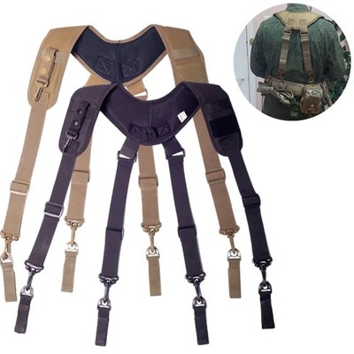 Outdoor Adjustable Equipage Suspender X Type Tactics Braces New Suspenders