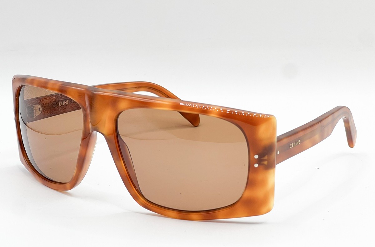 NEW CELINE CL400891 53E SHINY HAVANA AUTHENTIC SUNGLASSES 63-17 | eBay