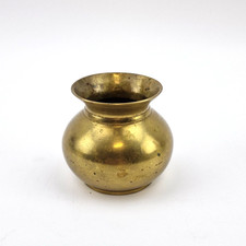 Messing Mini Vase | Vintage Patina | Antik Deko Objekt | Boho Stil | 7 cm RAR