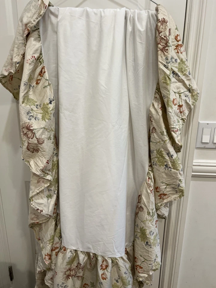 Vintage Ralph Lauren  Delilah Floral Queen Bed Skirt Dust Ruffle Rare 14” Drop - Image 3 of 4