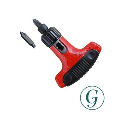 ANEX Ratschenschrauber austauschbar T-Griff Bit Aufbewahrung Set mit 2 Bits N...