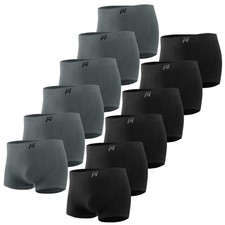 12Pack Mens Compression Boxer Briefs Breathable Underwear Comfort Flex Waistband