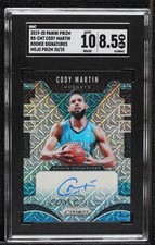 2019-20 Panini Prizm Rookie Signatures Mojo 20/25 Cody Martin SGC 8.5 Auto 3d3