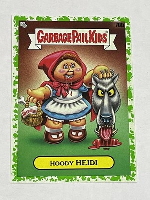 2022 Topps Garbage Pail Kids: Book Worms Booger Green #70b - Hoody Heidi